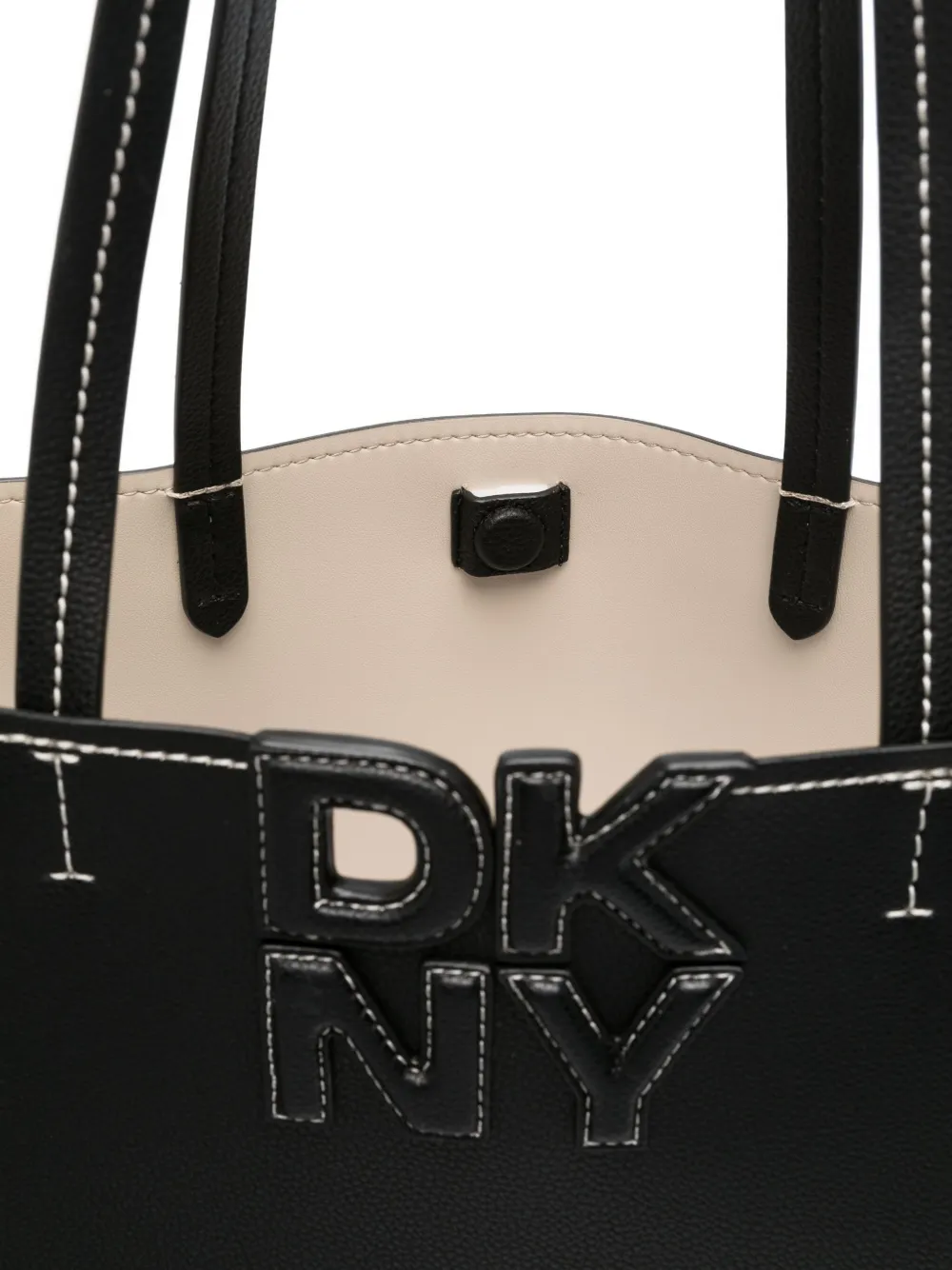 DKNY Nicole logo-plaque tote bag Zwart