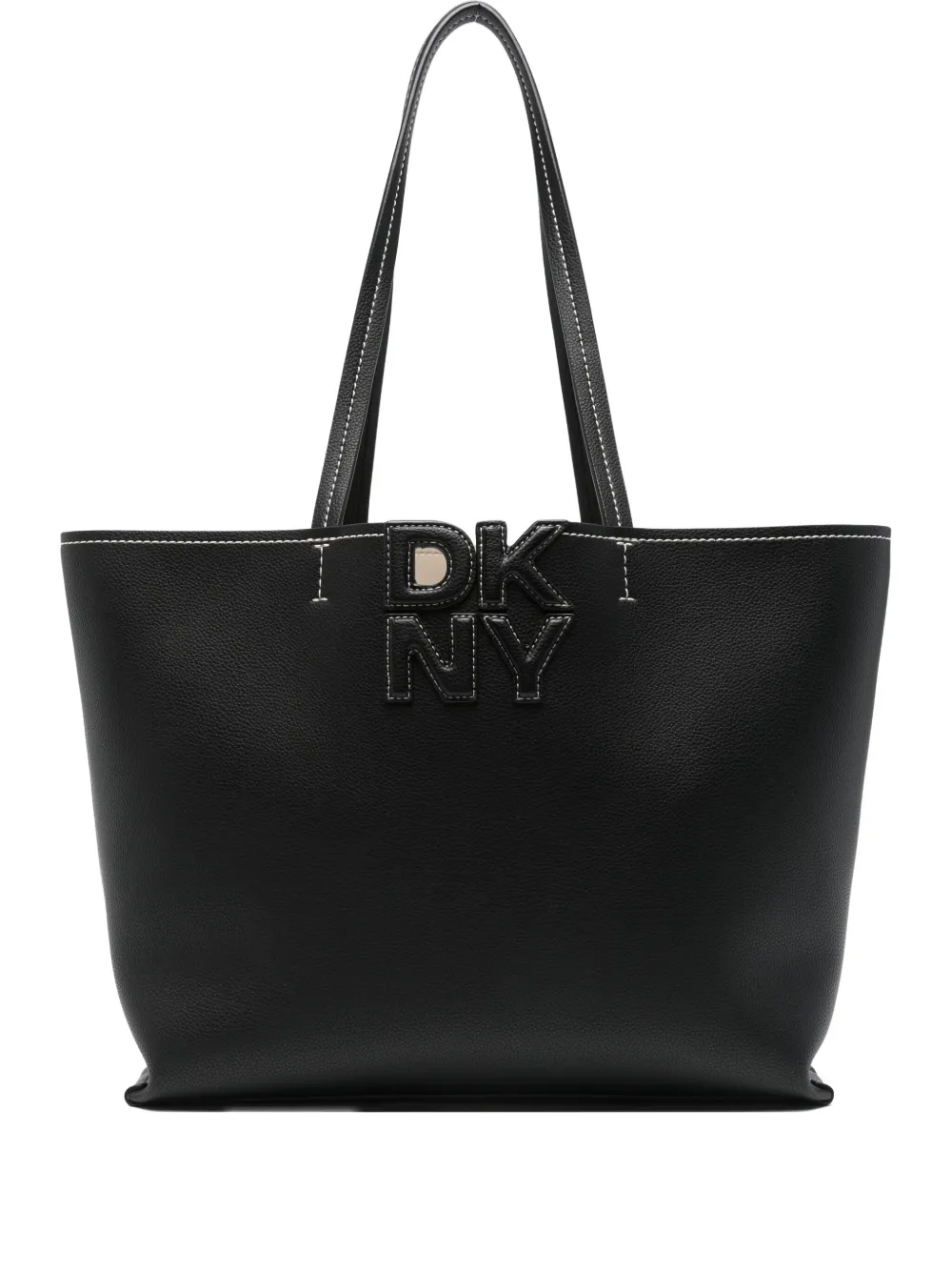 DKNY Nicole logo-plaque tote bag Zwart