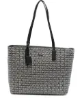 DKNY medium logo-pattern tote bag - Black