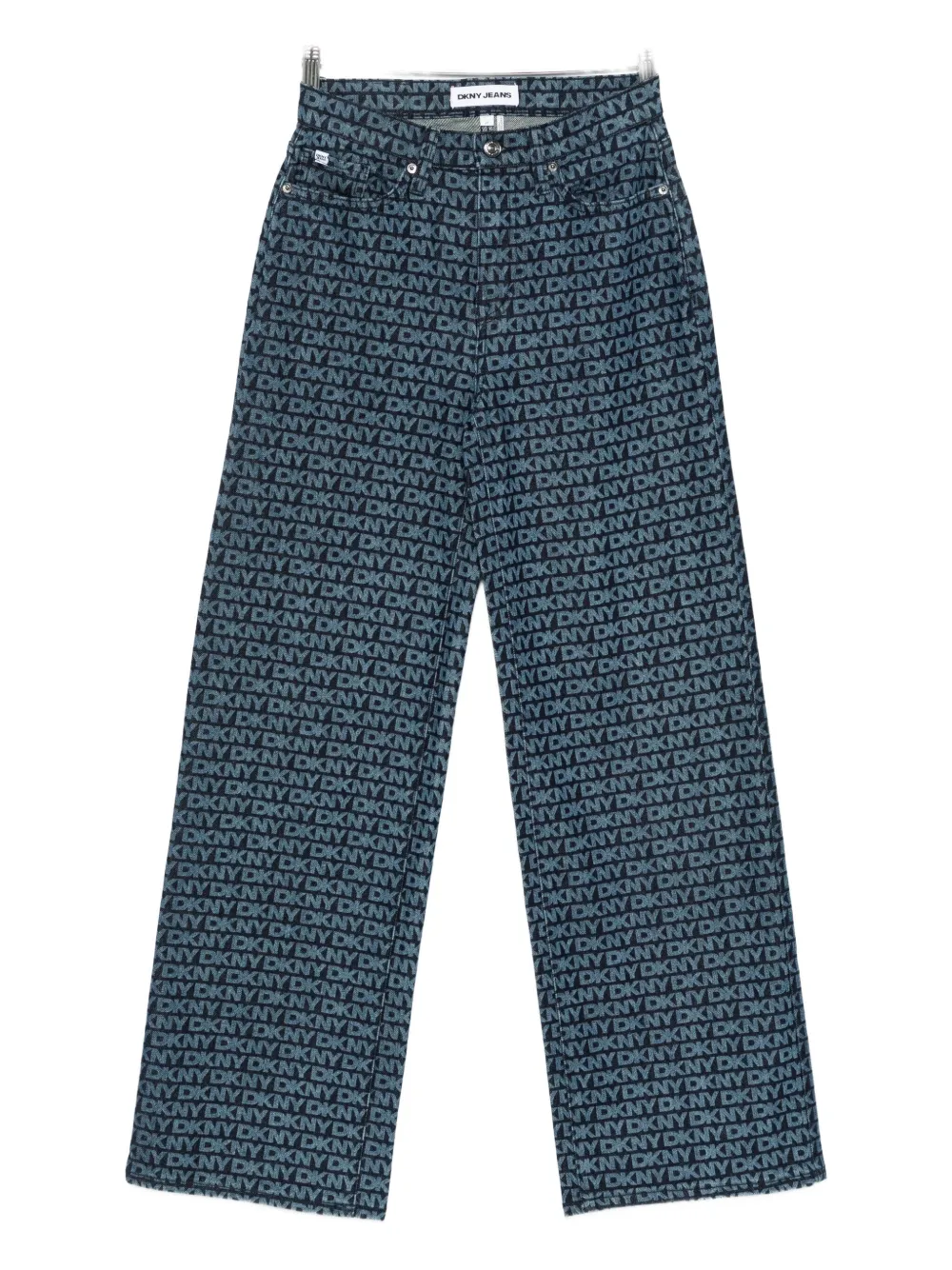 DKNY logo-plaque jeans Blauw