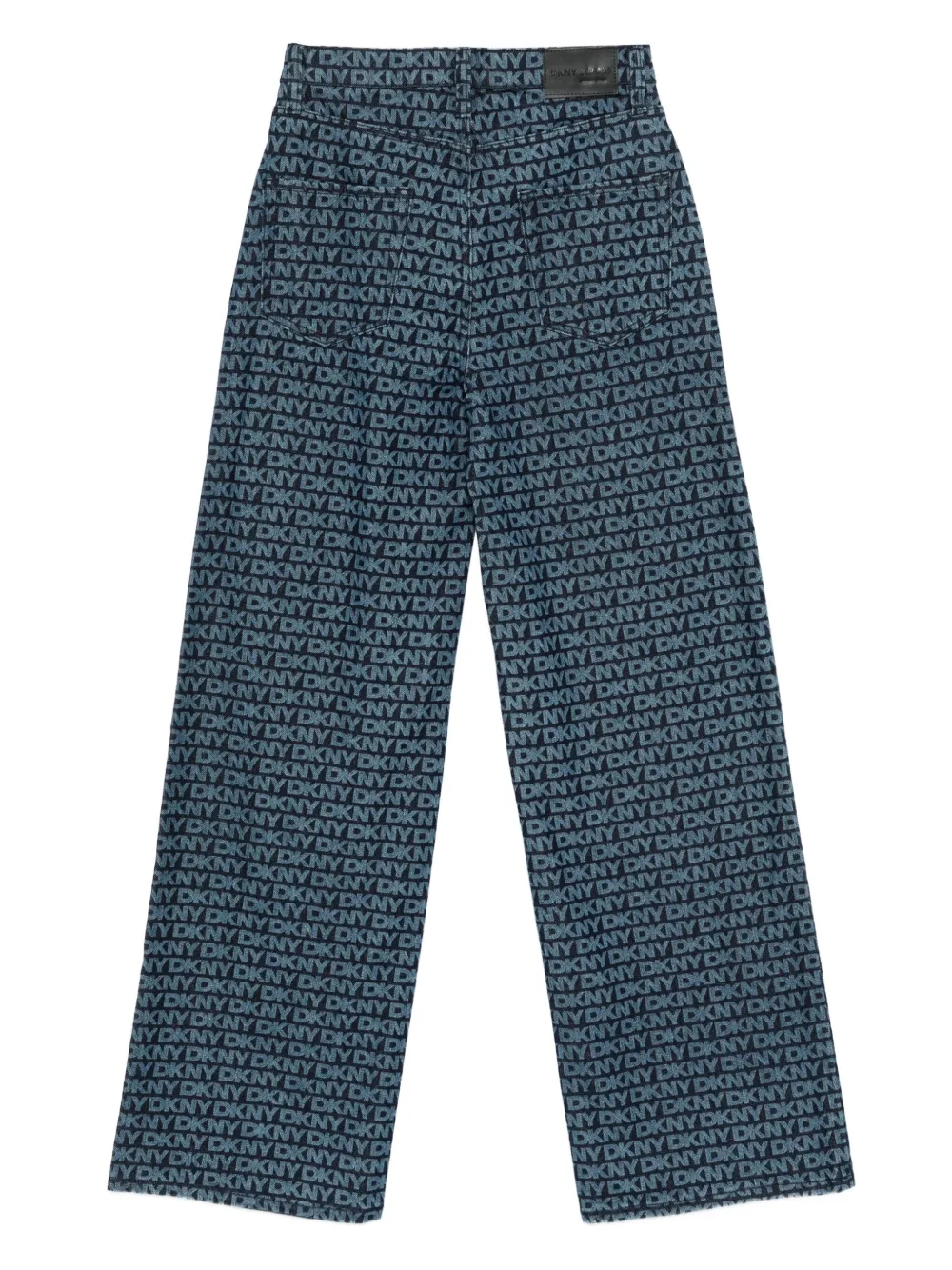 DKNY Jeans met logoplakkaat - Blauw