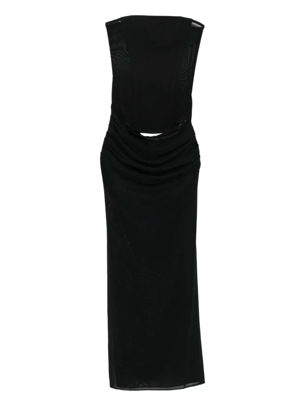 mesh maxi dress
