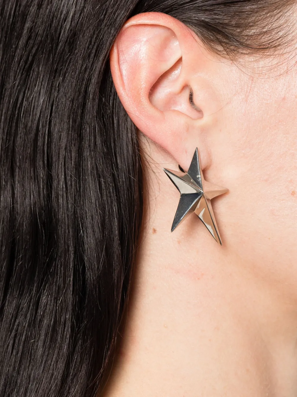 Mugler Stervormige oorbellen - Zilver