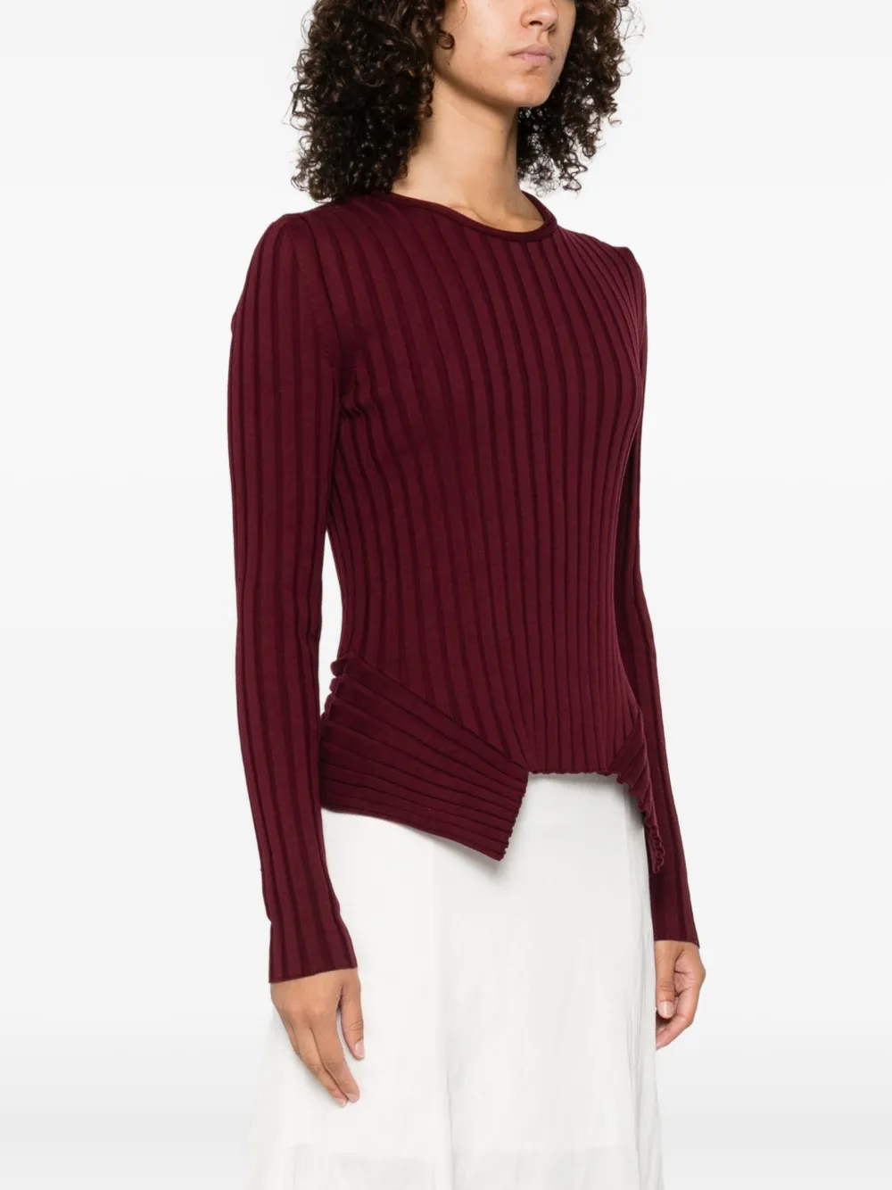 Stella McCartney ribbed top Rood