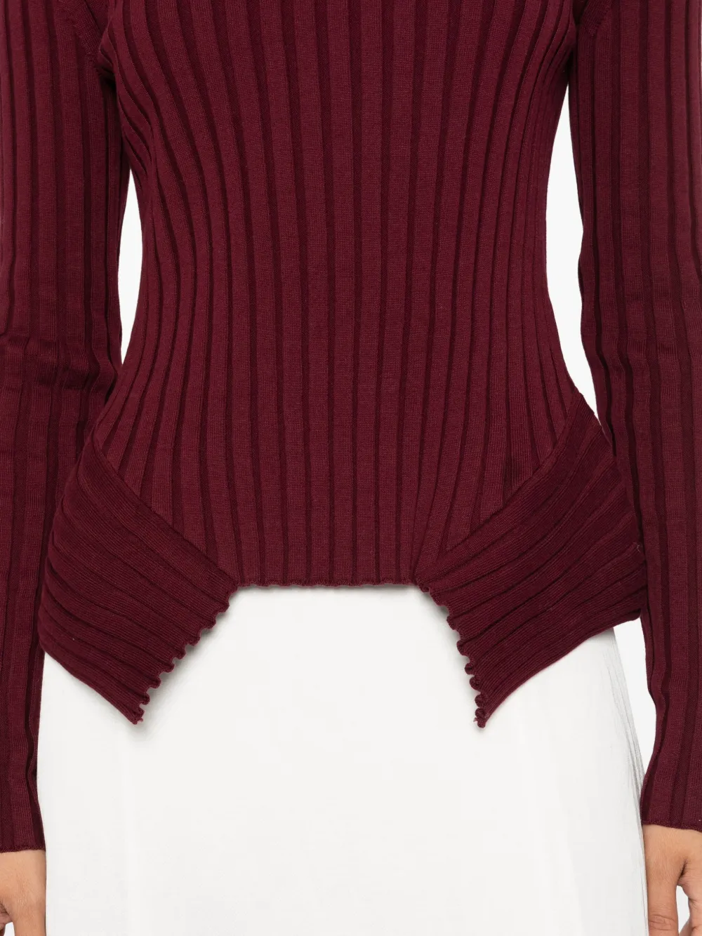 Stella McCartney ribbed top Rood