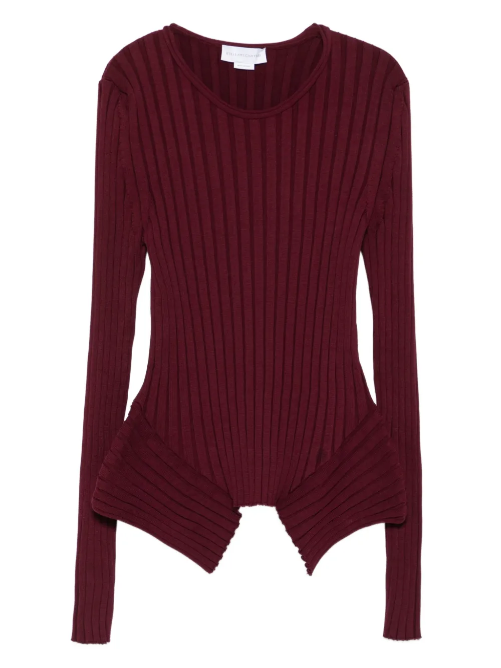 Stella McCartney ribbed top Rood