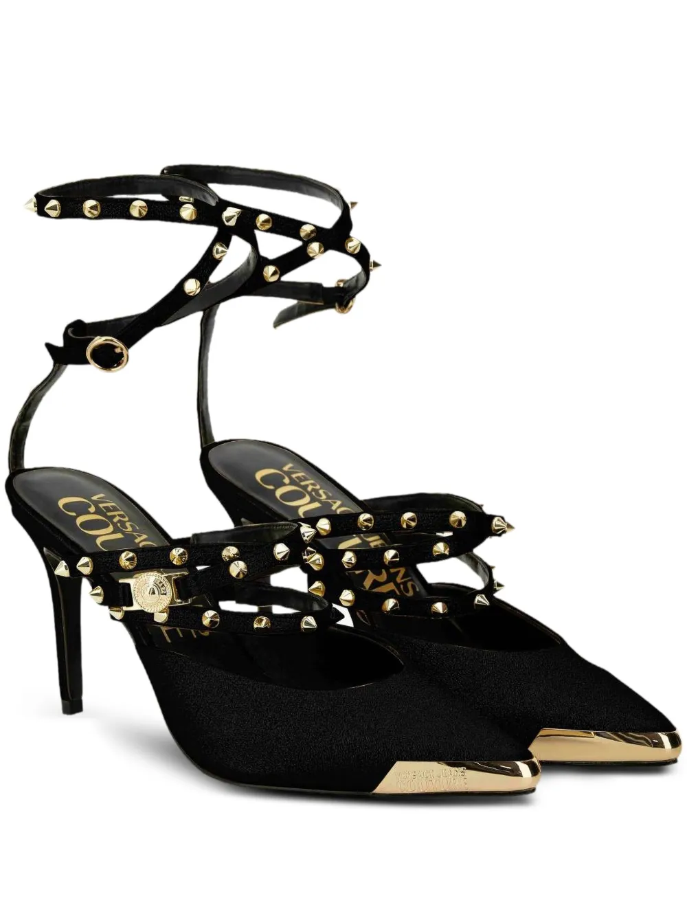 Versace Jeans Couture Scarlet Pumps In Black
