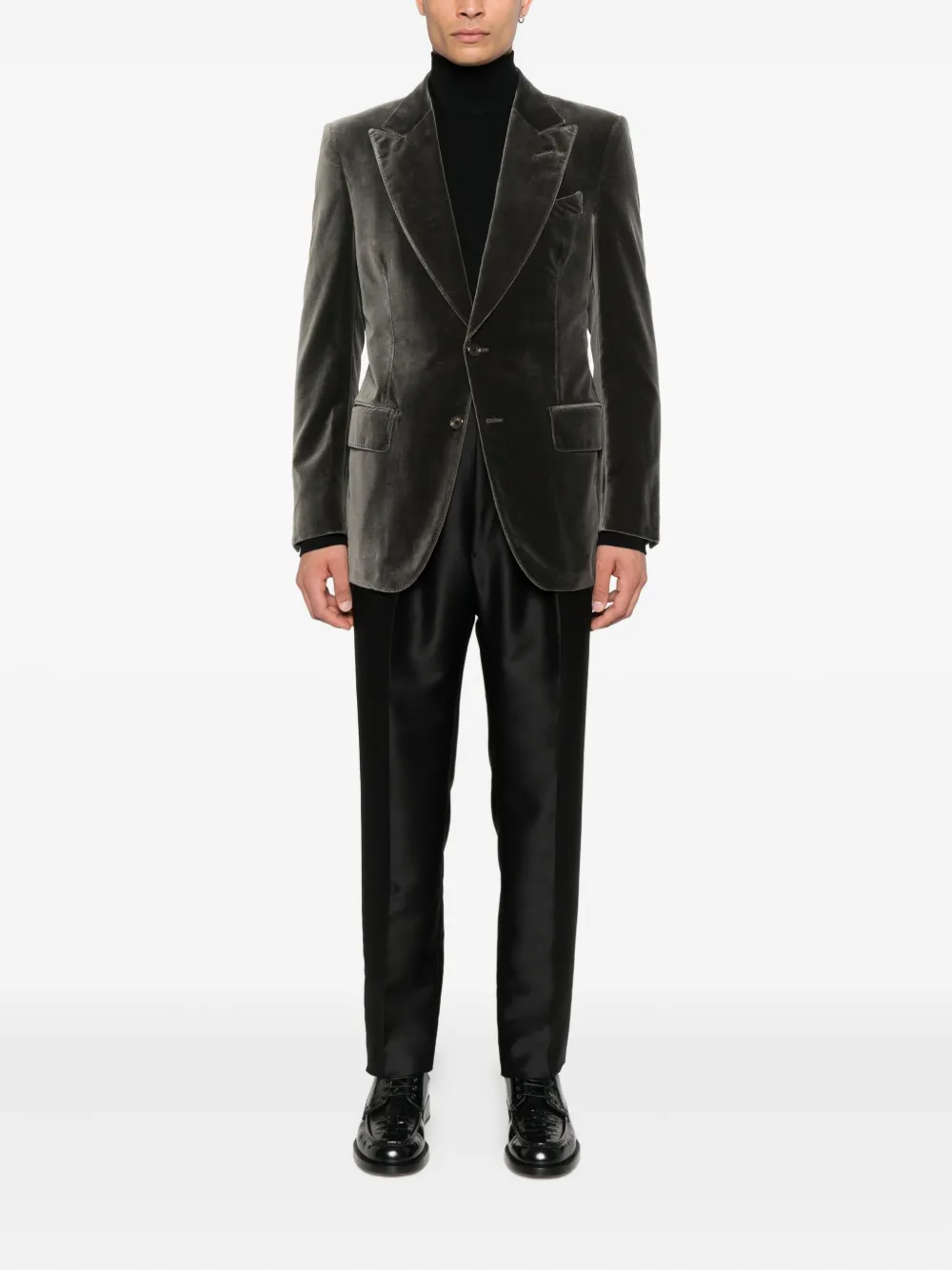 TOM FORD single-breasted velvet blazer | Suit & Dinner Jackets | Image 2