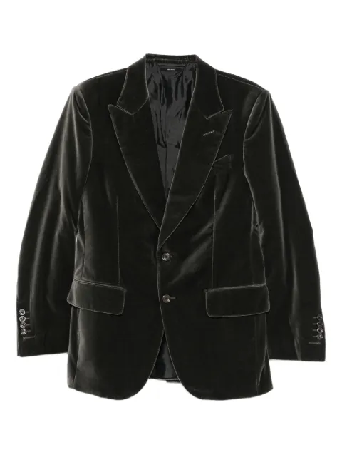 TOM FORD single-breasted velvet blazer 