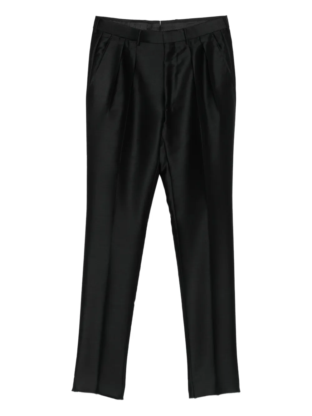 TOM FORD Broek met geplooid detail Zwart