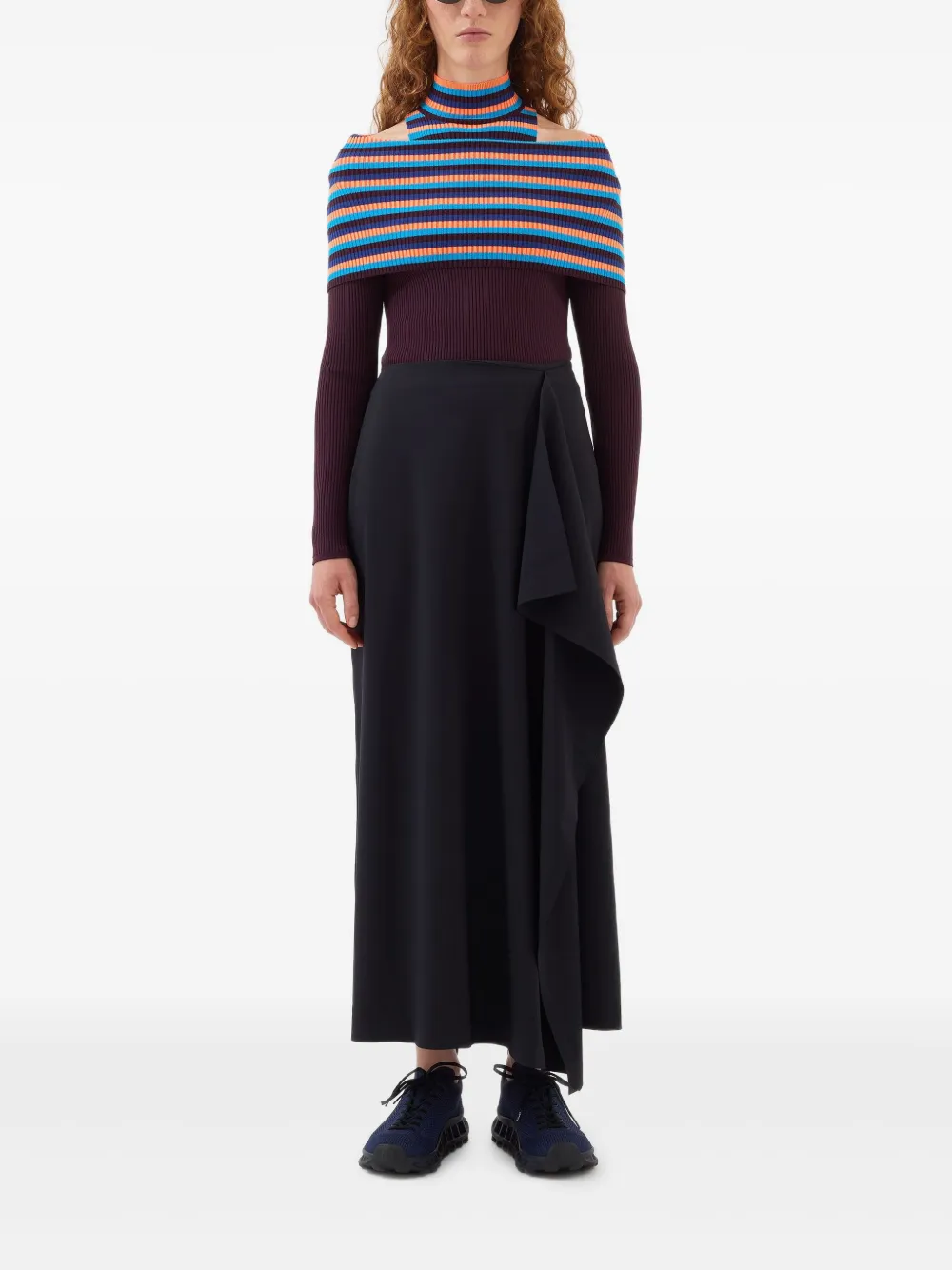 Sunnei folded striped top | Knitted Sweaters | Image 2