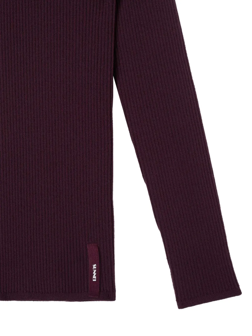 Sunnei folded striped top Paars