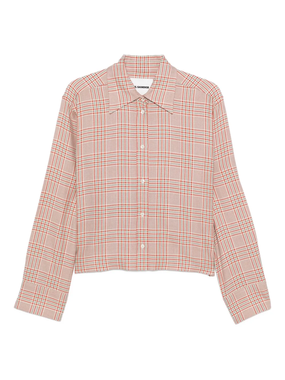 Jil Sander Checked-pattern Button-down Shirt In Neutral