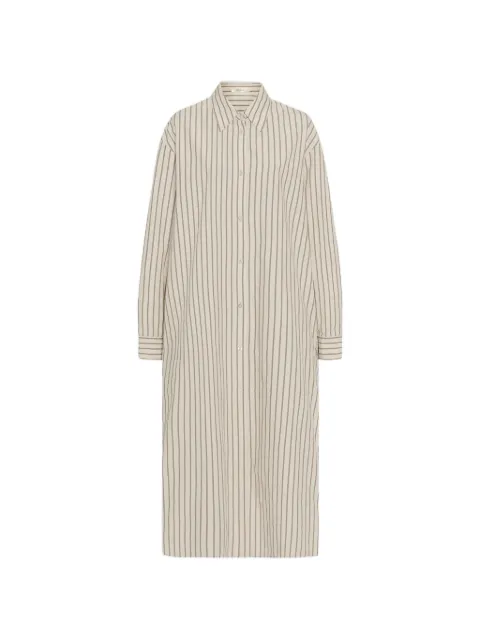 The Row vestido camisero Chihiro a rayas