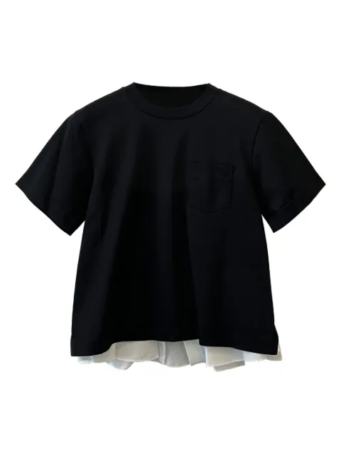 sacai ruffled T-shirt