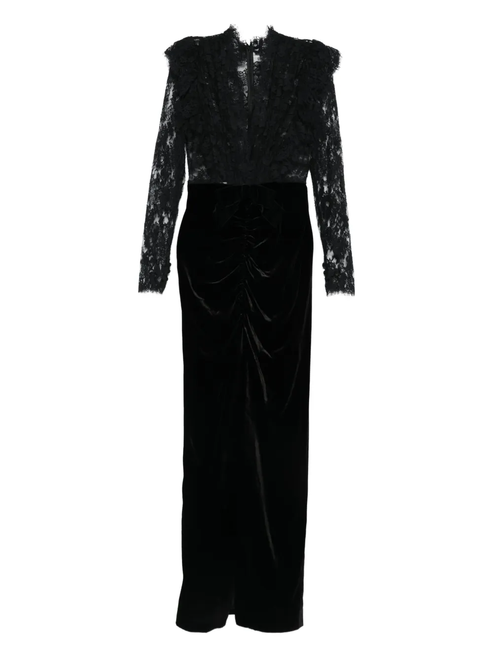 Alessandra Rich lace-embellished dress Zwart