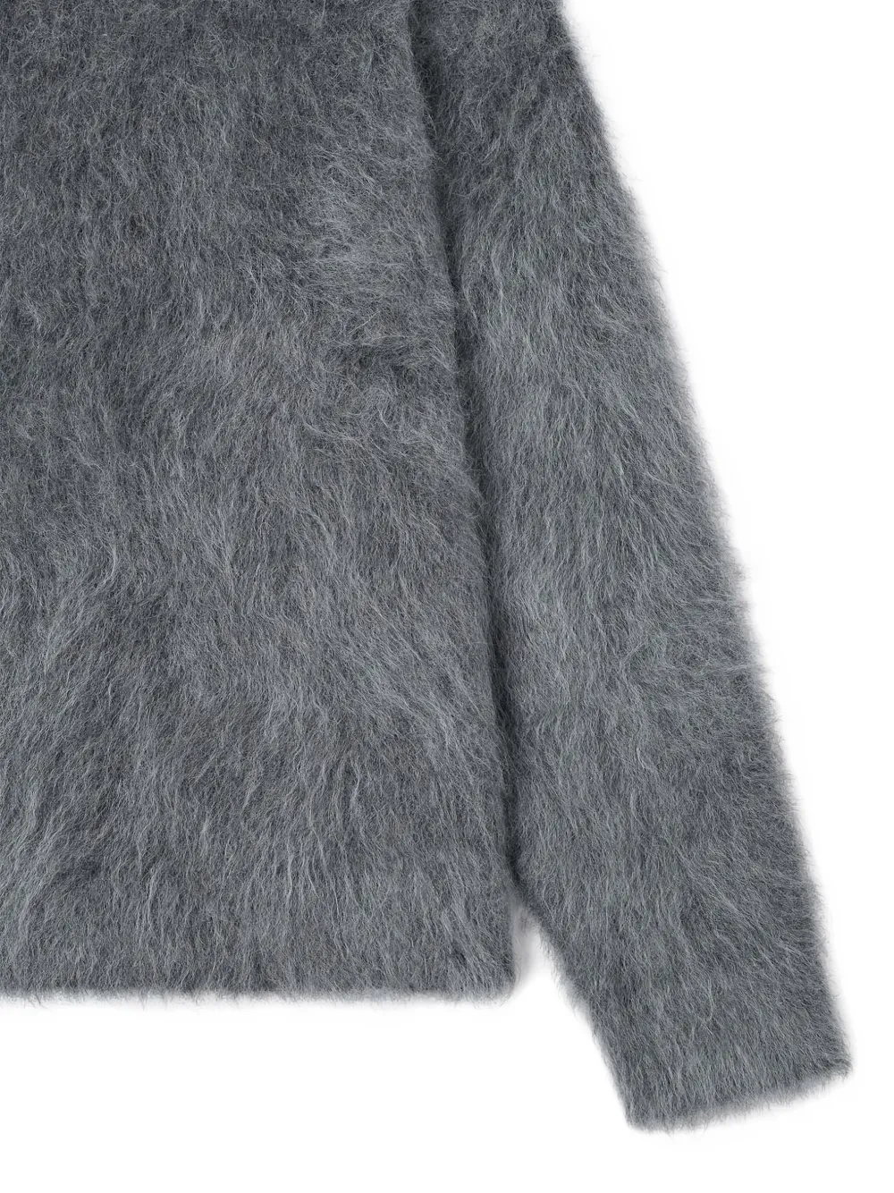 Sunnei Brushed Knitted Sweater In Gray