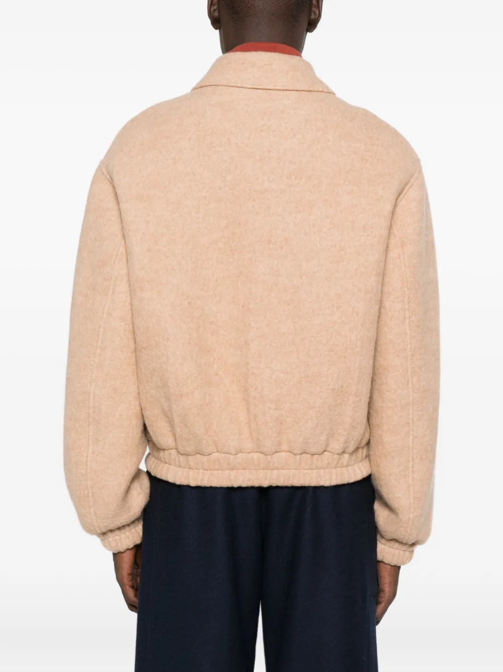 Jil Sander Zip-front Pocket Bomber Jacket In Pink
