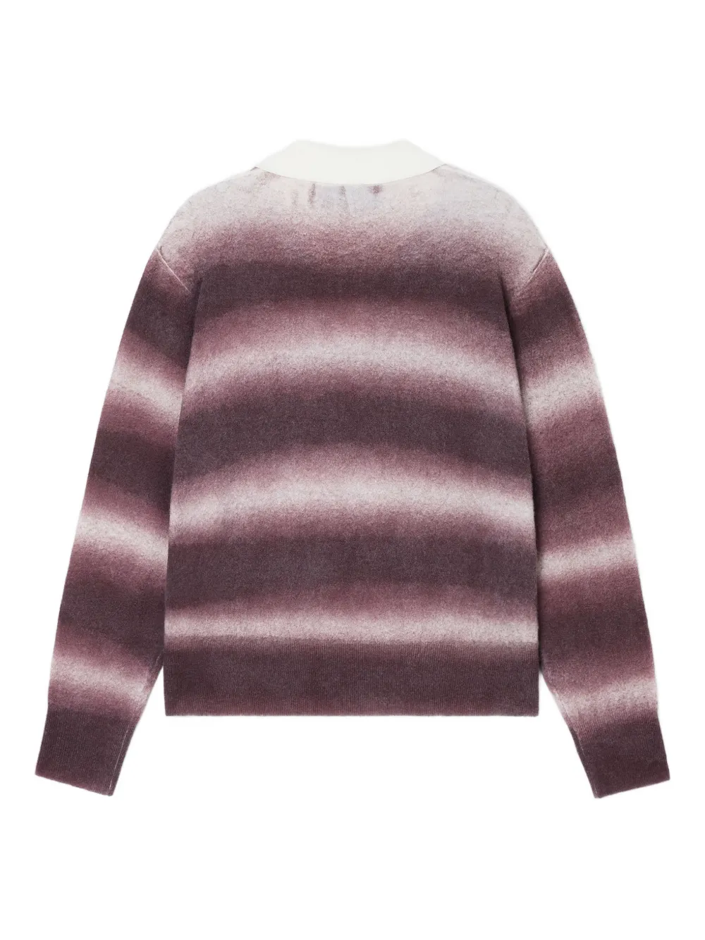 Sunnei Striped Long-sleeve Sweater In Brown