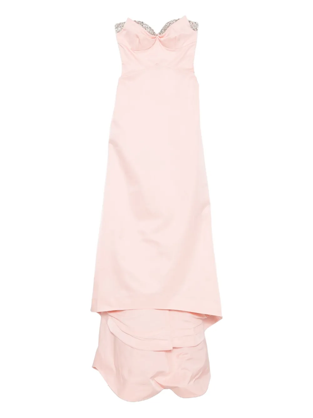 Alexander Mcqueen Embellished Layered Dress In Pink