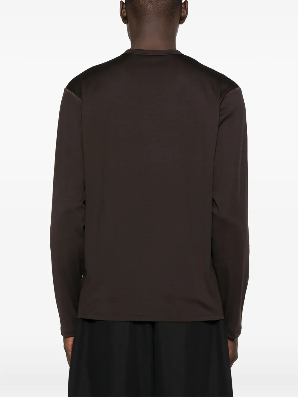 Jil Sander Logo-motif Long-sleeve T-shirt In Black