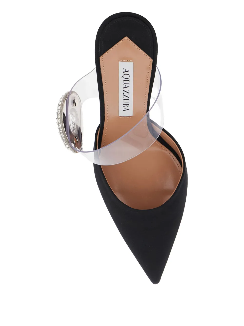 Aquazzura 75mm Crystal Hoop Pointed-toe Mules