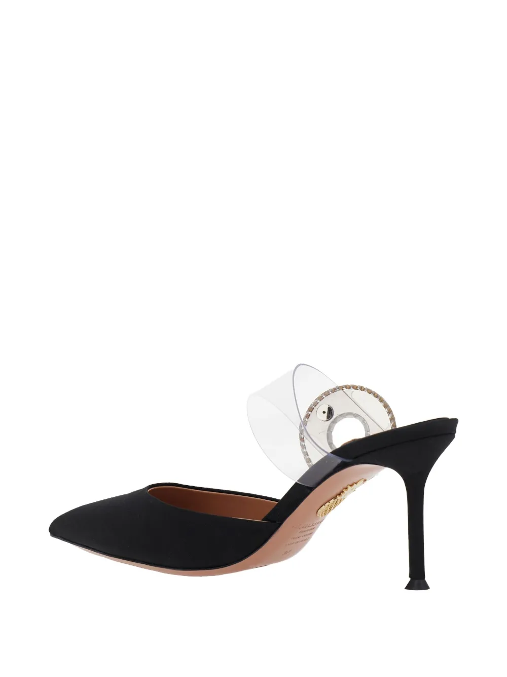 Aquazzura 75mm Crystal Hoop Pointed-toe Mules