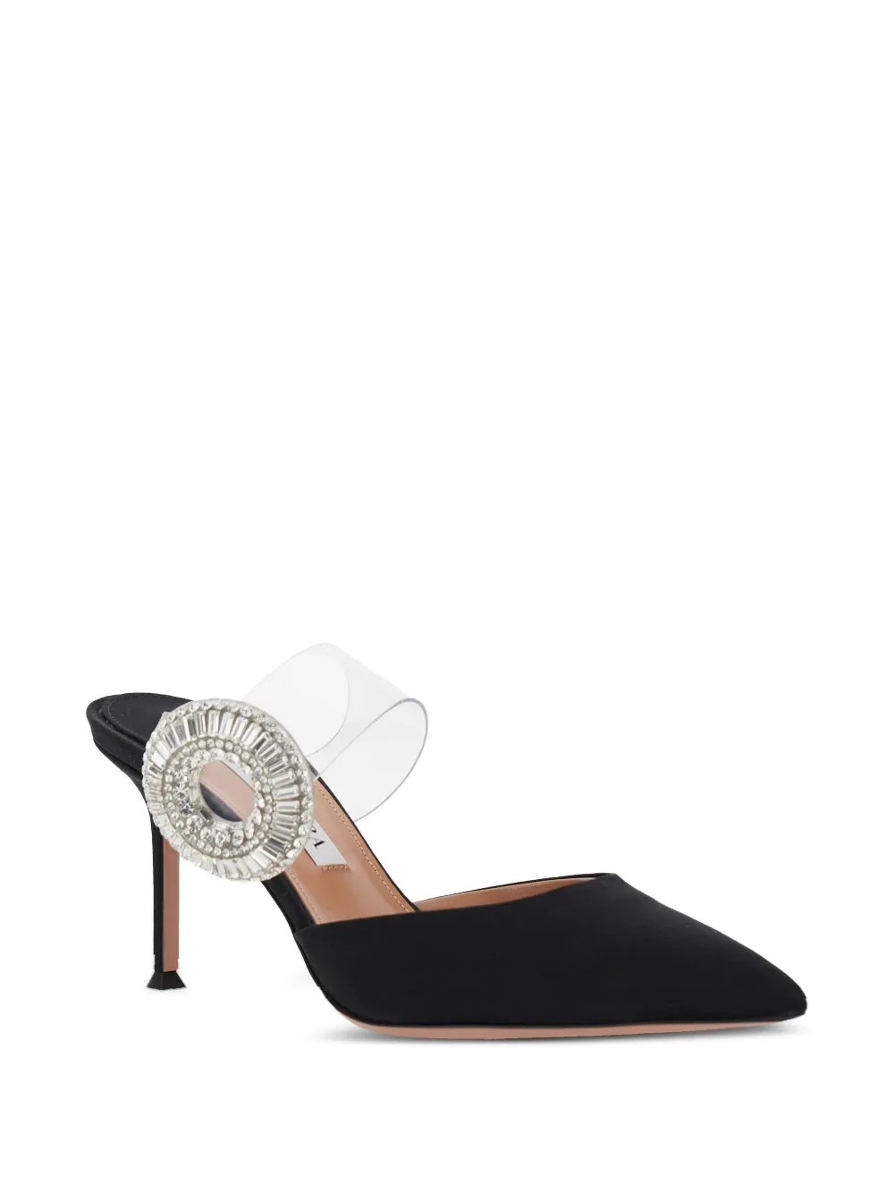 Aquazzura 75mm Crystal Hoop pointed-toe mules | Heeled Mules | Image 2