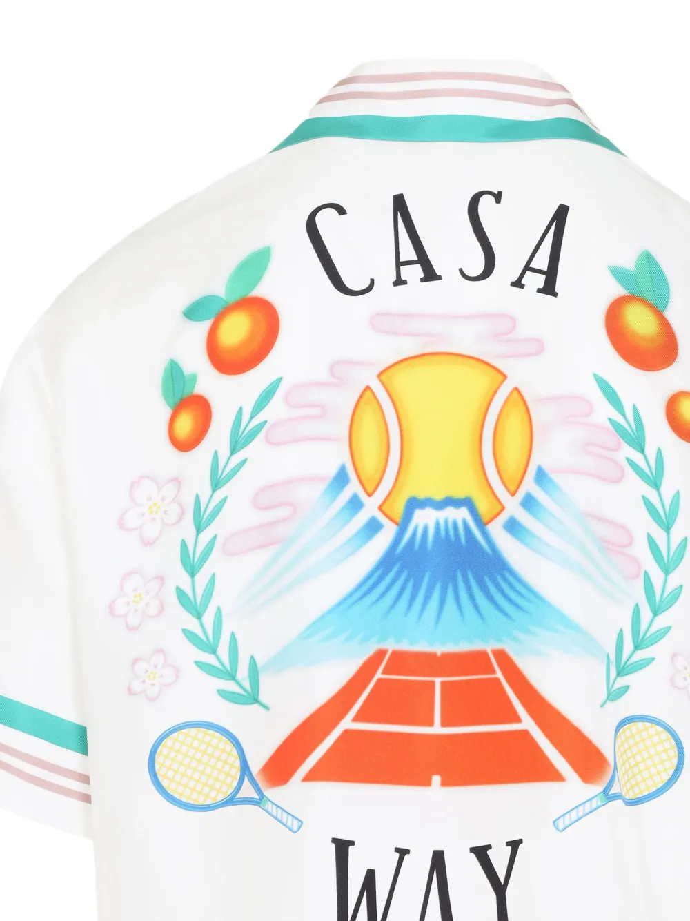 Casablanca Casa Way printed silk shirt Wit
