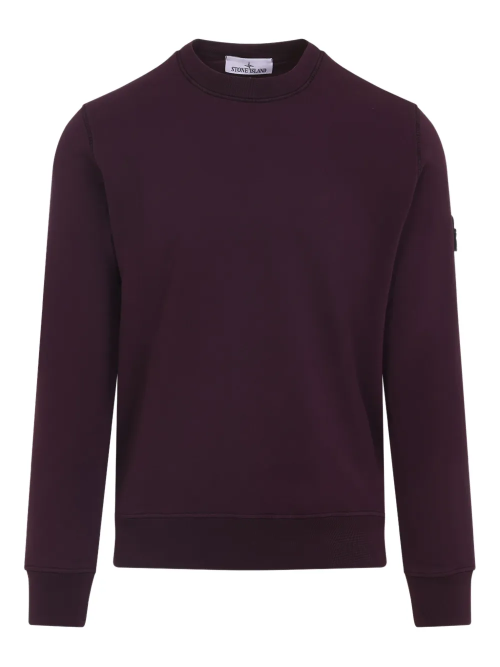 Stone Island crew-neck patch sweatshirt Paars