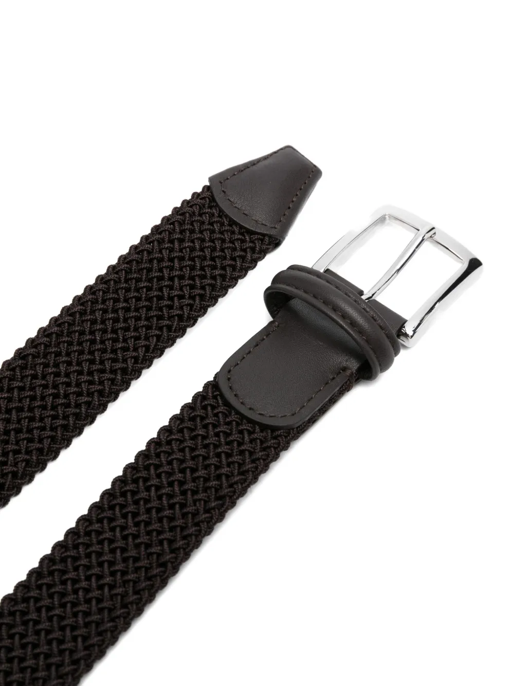 Kiton braided belt - Bruin