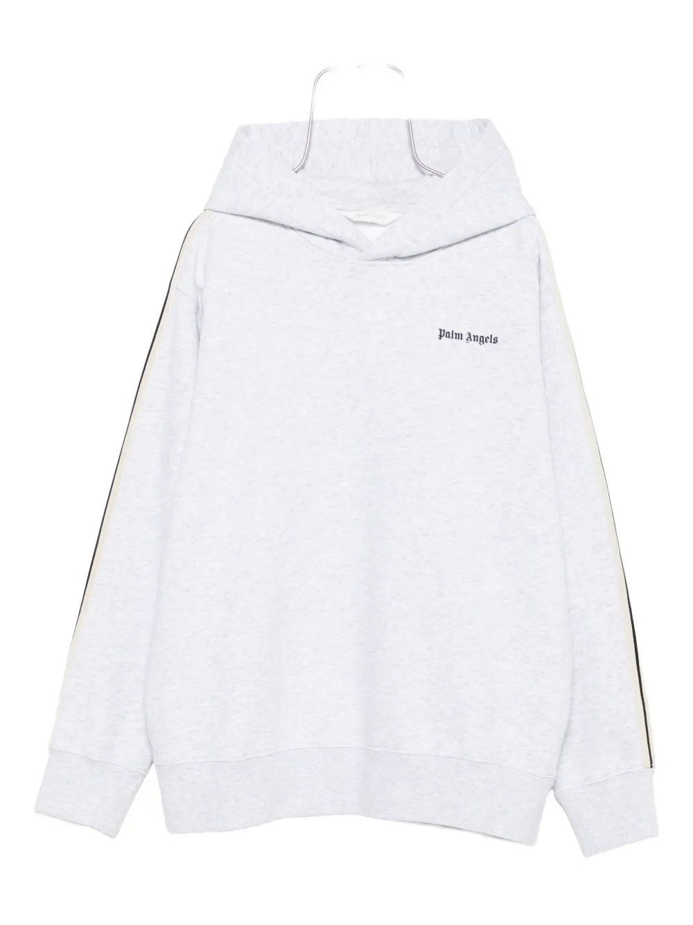 Palm Angels Kids stripe-detail hoodie - Grigio