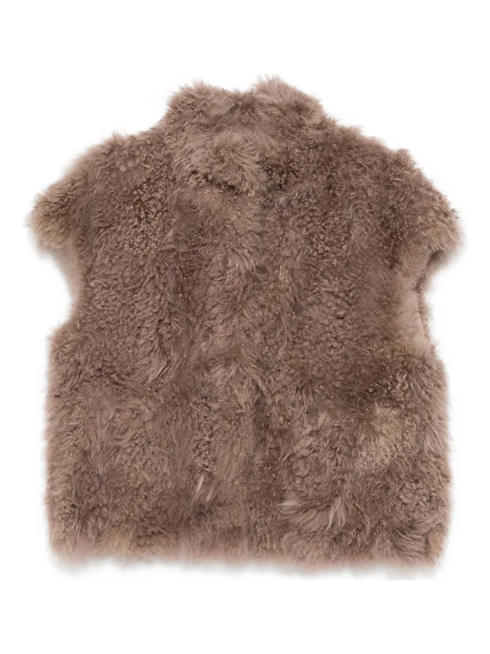 Simonetta Ravizza Sleeveless Jacket In Gold