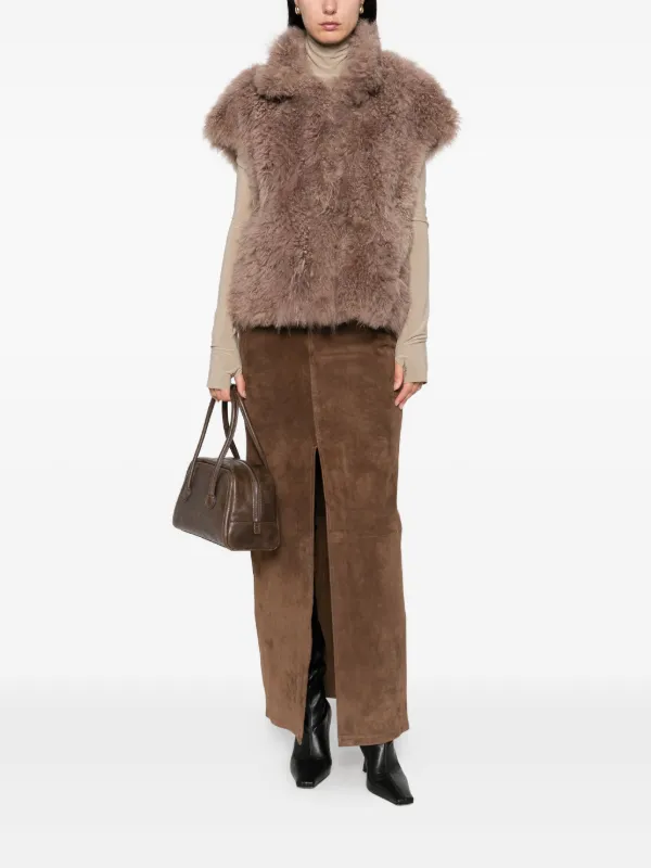 Simonetta Ravizza Giacca Smanicata Marrone FARFETCH IT