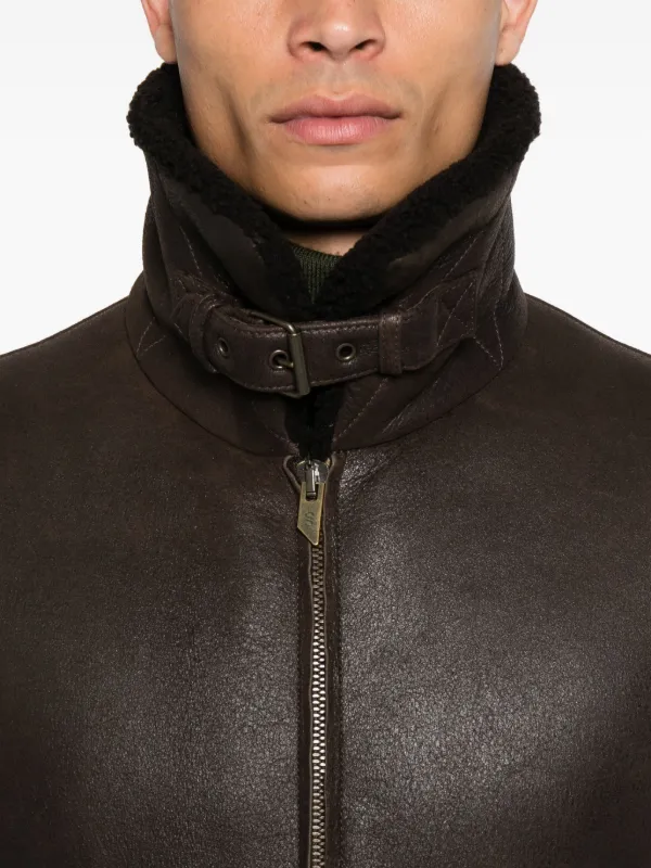 コート Salvatore Santoro Leather and shearling jacket 31085645_60371805_600.jpg