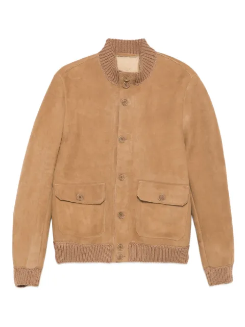Salvatore Santoro button-fastening suede jacket