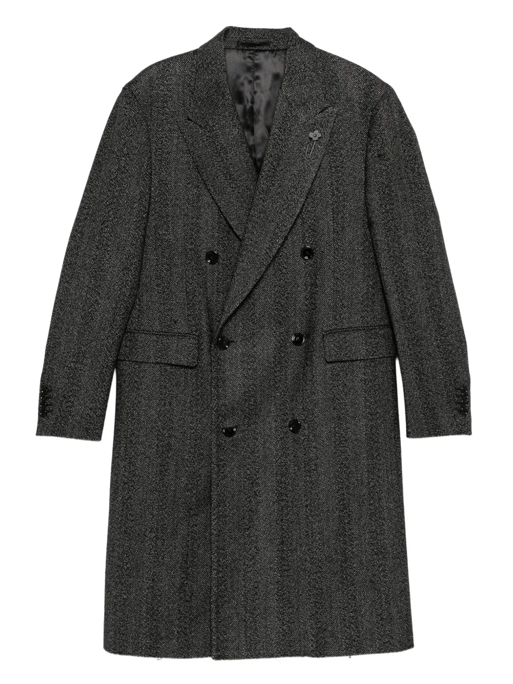 Lardini Jas met dubbele rij knopen Zwart