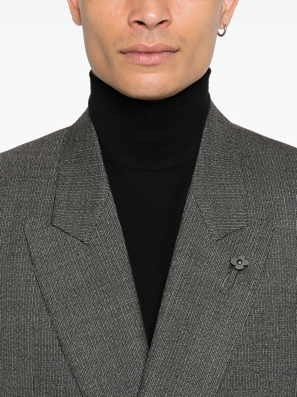 Lardini Blazer met dubbele rij knopen Grijs