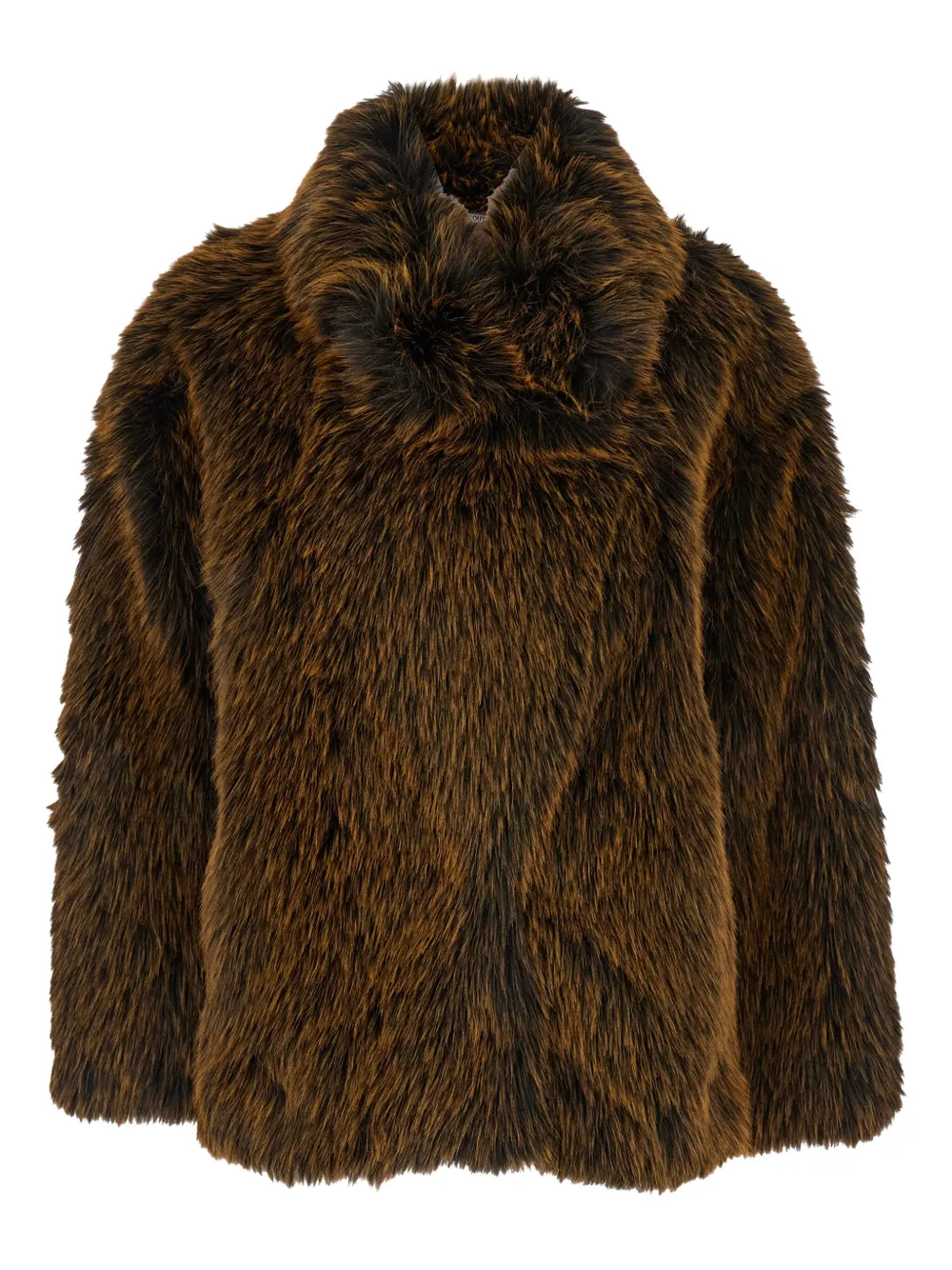 Semicouture faux-fur coat | Brown | Image 1