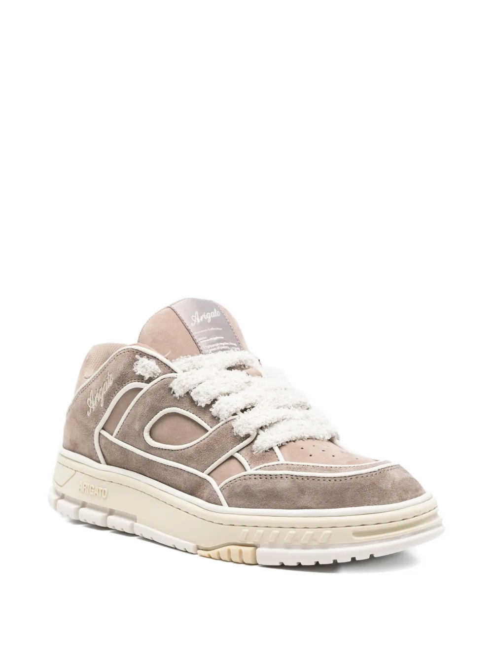 Axel Arigato Area Lo leather panelled sneakers Neutrals