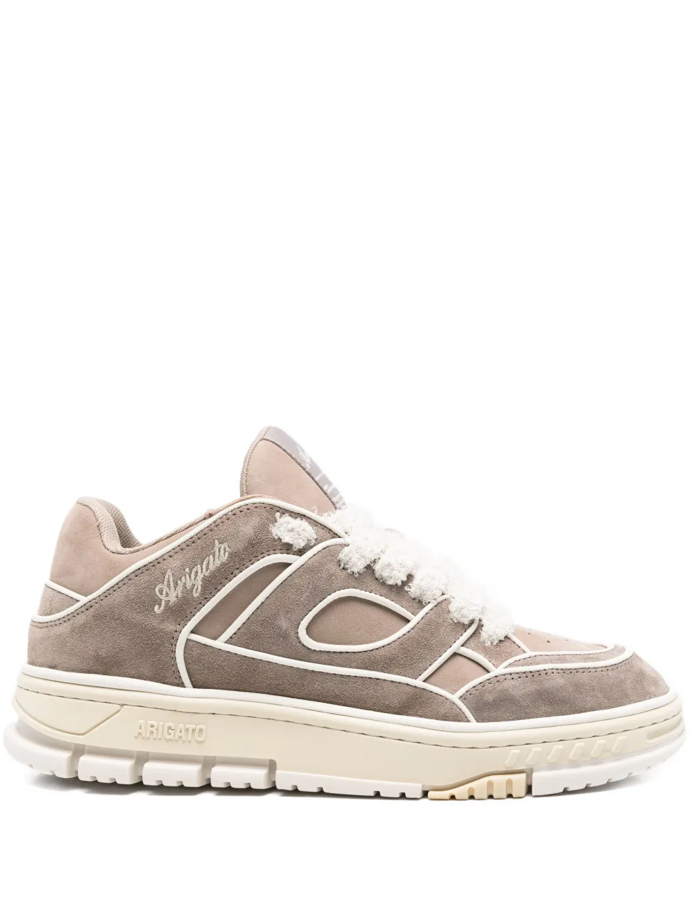 Axel Arigato Area Lo leather panelled sneakers Neutrals