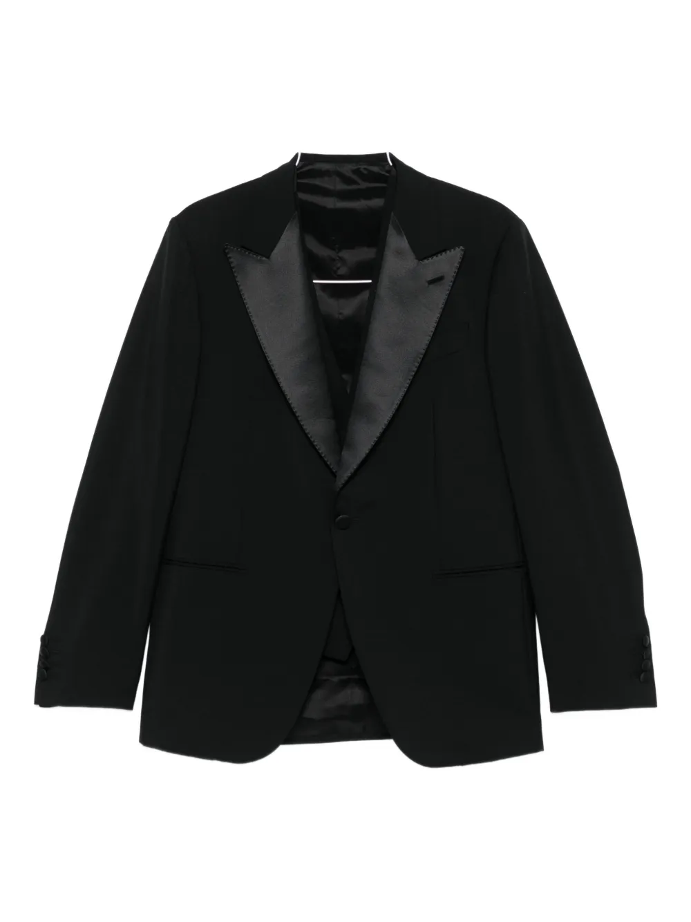 Caruso shawl-lapel single-breasted suit (set of three) - Nero
