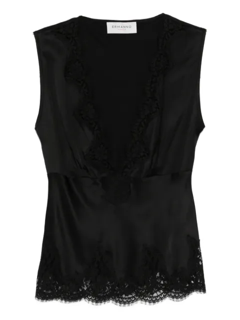 ERMANNO FIRENZE  lace-trim sleeveless top