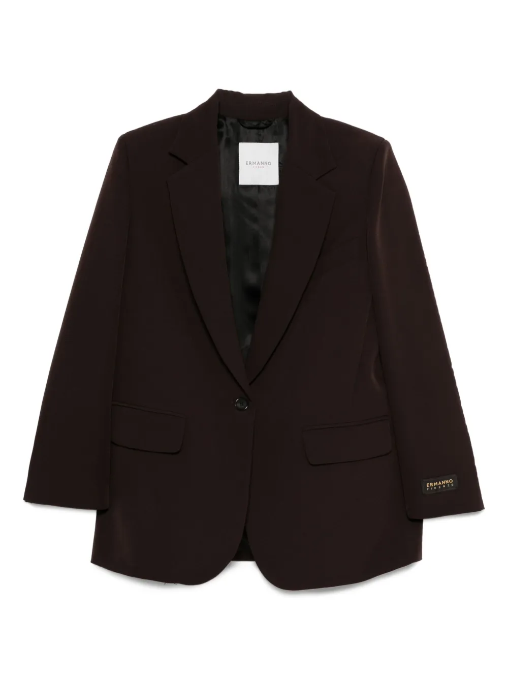 ERMANNO FIRENZE Blazer met enkele rij knopen Bruin