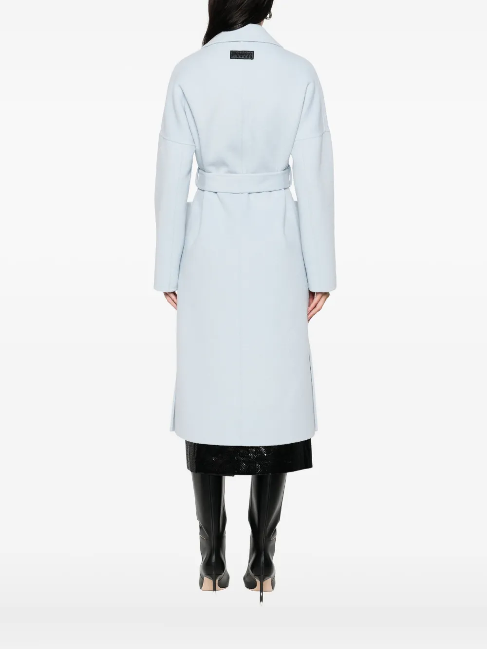 ERMANNO FIRENZE Jas met ceintuur Blauw