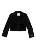 ERMANNO FIRENZE detailed buttoned cropped jacket - Black