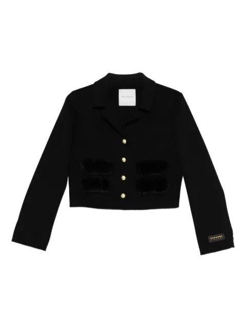 ERMANNO FIRENZE  Giacca crop con abbottonatura