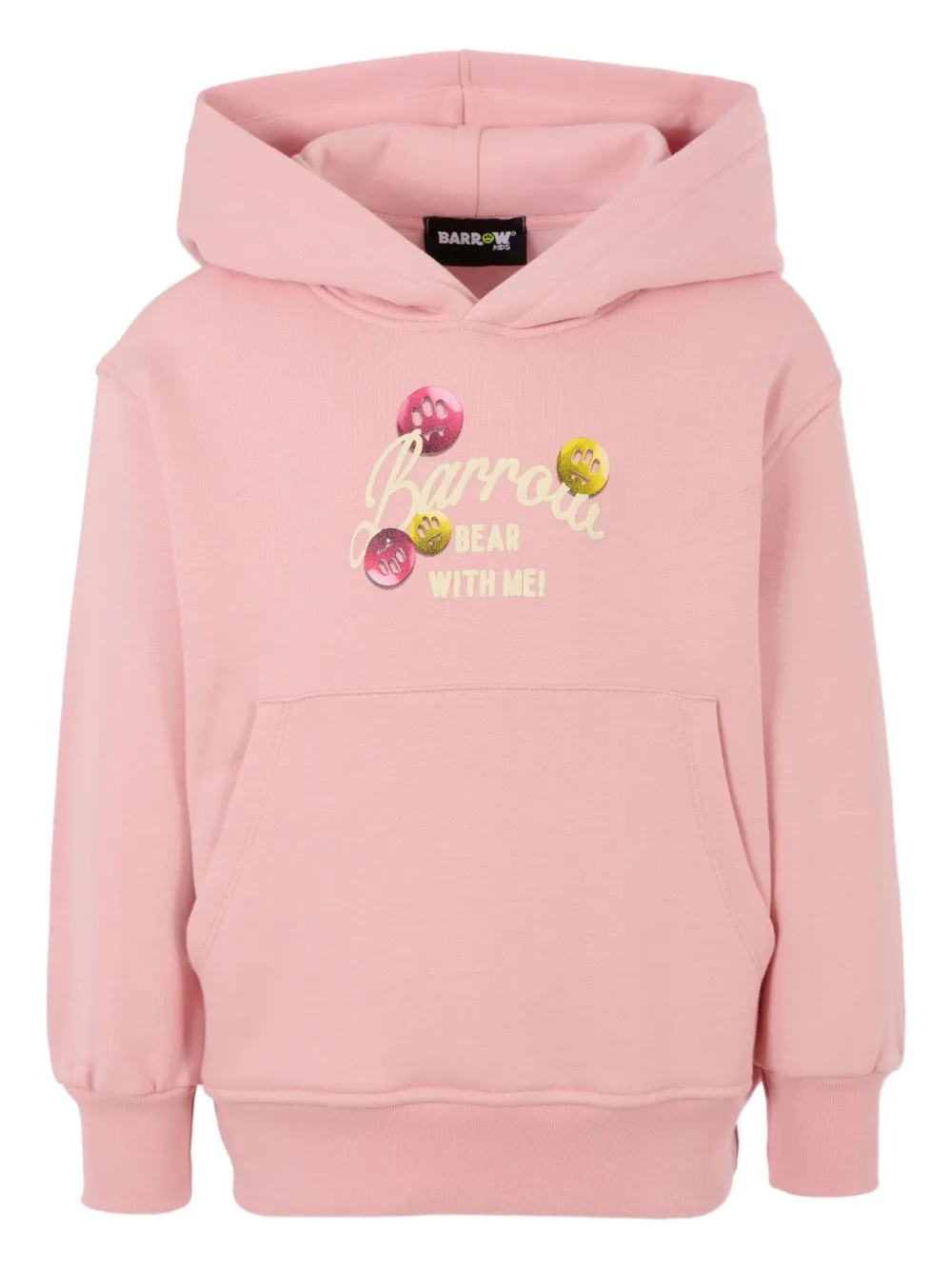Barrow kids Bear With Me hoodie Roze
