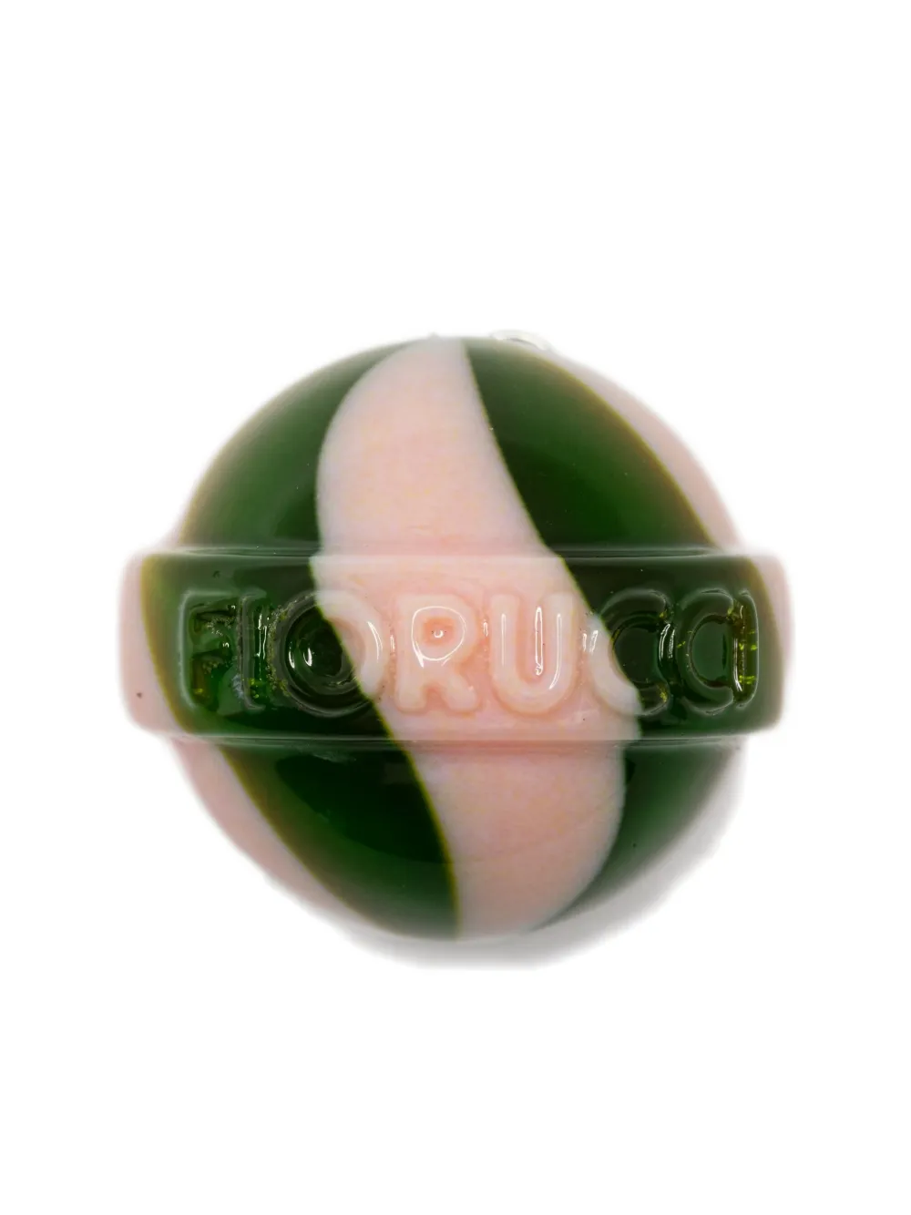 Fiorucci Swirl-pattern Clip-on Earring In Green