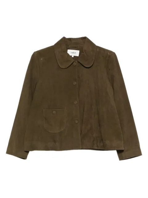 Ba&Sh classic-collar leather jacket